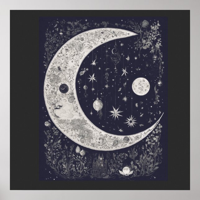 Poster Luna Mística "Halloven"  (Devant)