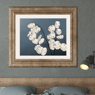 Poster Lunaria Silver Dollar argent Plante Imprimer