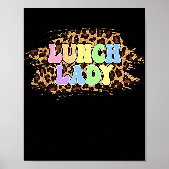 Poster Lunch Lady Professeur Funny Pâques Jour de Pâques  (Devant)