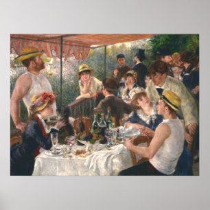Poster Luncheon Of Boating Party Pierre Auguste Renoir