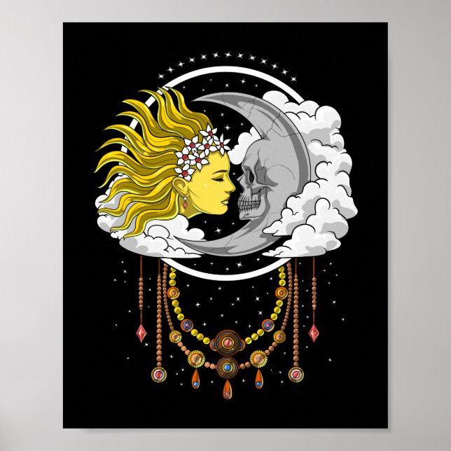 Poster Lune céleste (Devant)
