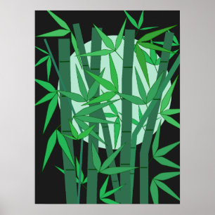 Poster Lune de bambou