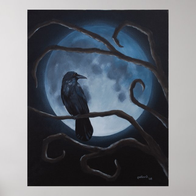 Poster lune de corbeau (Devant)
