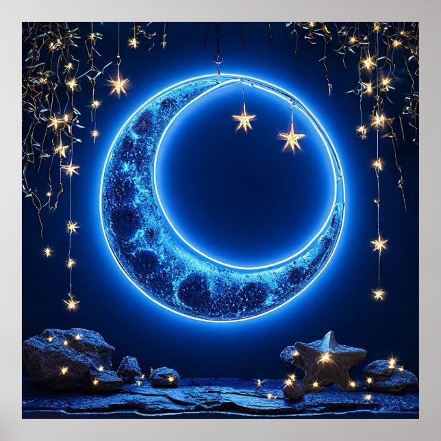 Poster Lune de croissant (Devant)