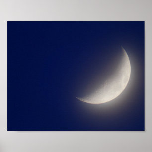 Poster Lune de croissant de cire