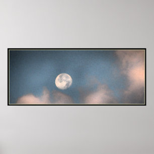 Poster Lune de lever de soleil