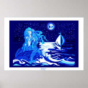 Poster Lune de Mermaid