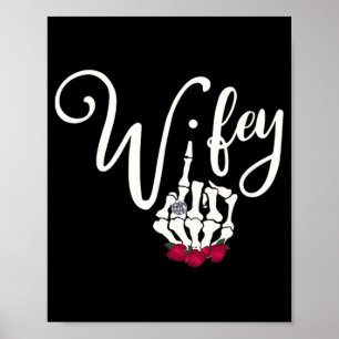 Poster Lune de miel Gothique Mariée Goth Mariage Goth Fem