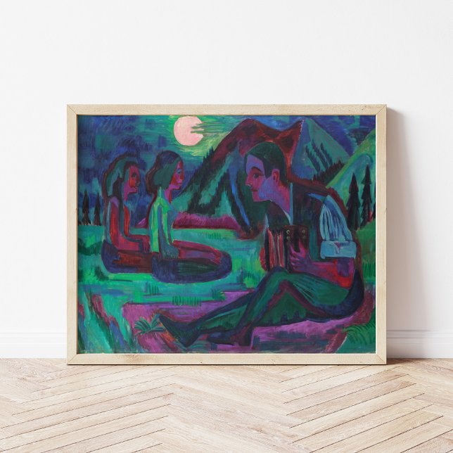 Poster Lune de nuit | Ernst Ludwig Kirchner (Créateur téléchargé)