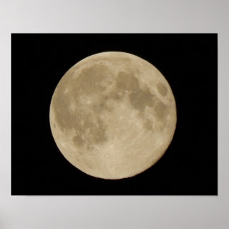 Poster Lune de récolte complète