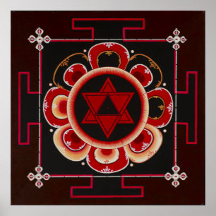 Poster Lune de Shiva Yantra avant juin