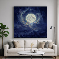 Lune - Design d'art éthérée