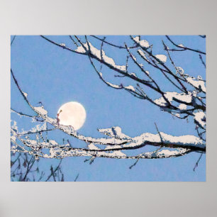 Poster Lune d'hiver