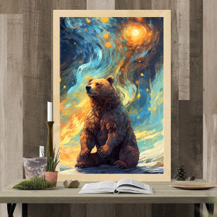 Poster Lune d'ours