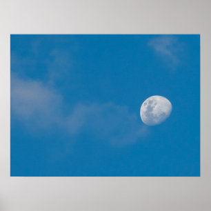 Poster Lune du matin Zambie, Afrique