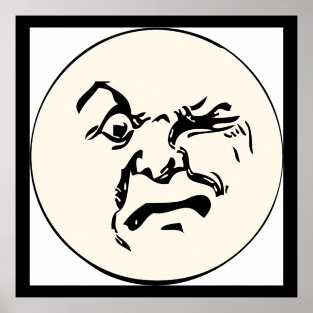POSTER LUNE EN COLÈRE (Devant)