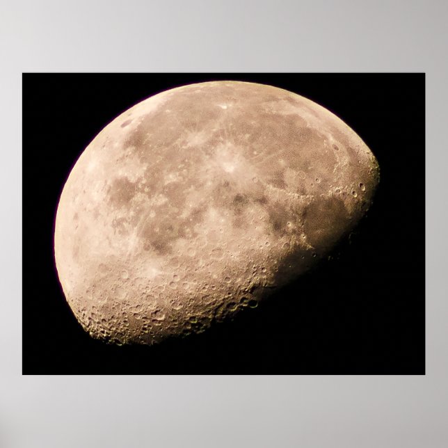 Poster Lune en transition - Phase du troisième trimestre (Devant)