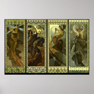 Poster Lune et Etoiles 1902