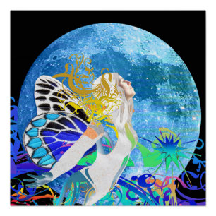 Poster lune Fairy