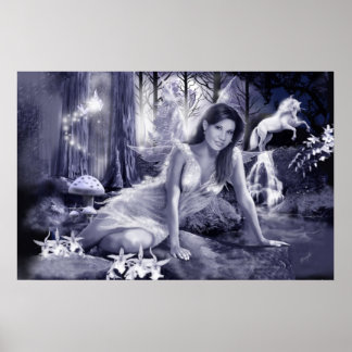Poster Lune Légère Fée