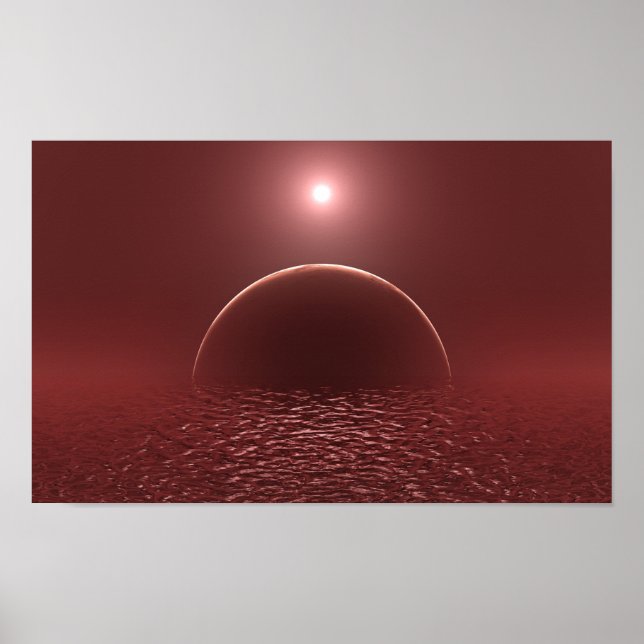 Poster Lune océanique (Devant)