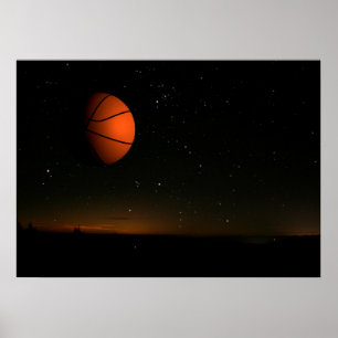 Poster Lune orange