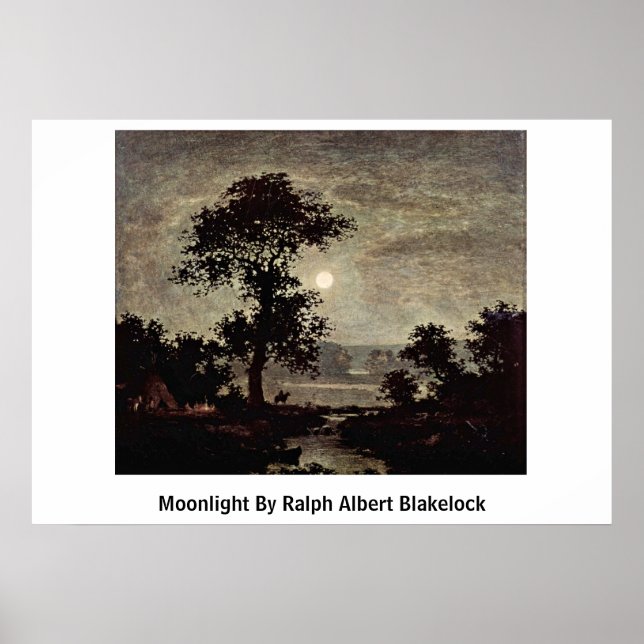 Poster Lune Par Ralph Albert Blakelock (Devant)