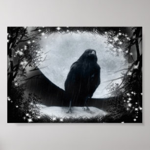 Poster Lune Raven
