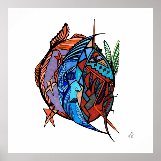 Poster Lune Star Spirit Reproduction (Devant)