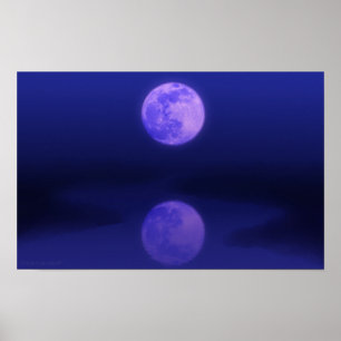 Poster Lune tranquille