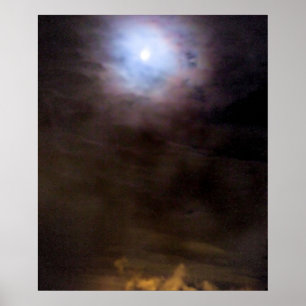 Poster Lune Urbaine