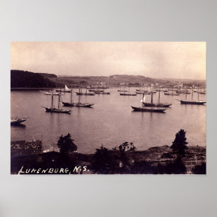 Poster Lunenburg Nouvelle-Écosse Canada