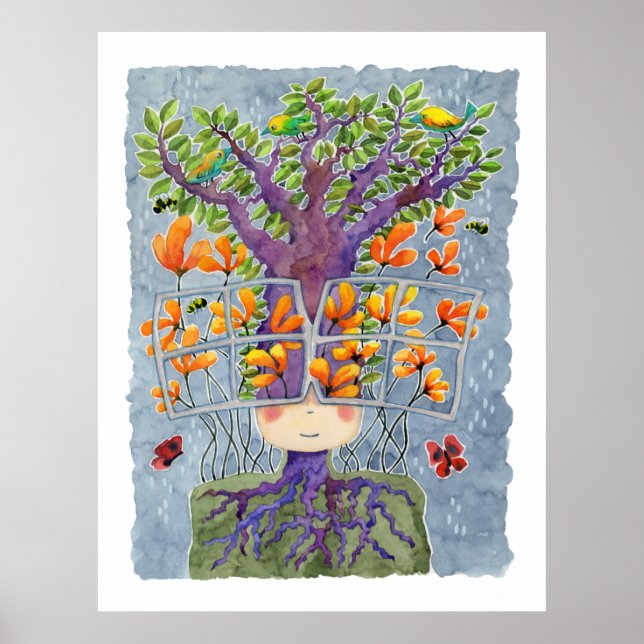 Poster Lunettes de soleil Art Découverte Imprimer (Devant)