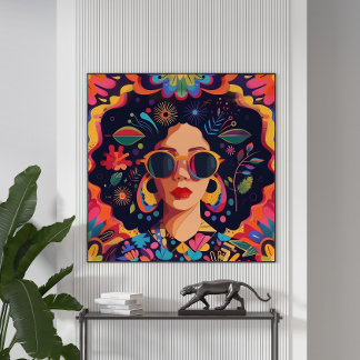 Poster Lunettes de soleil et Sass