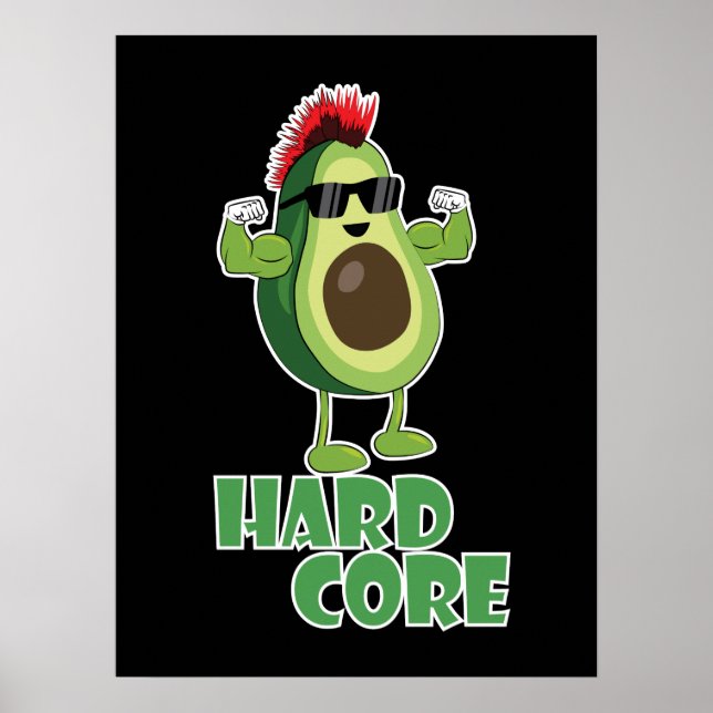 Poster lunettes de soleil hardcore (Devant)