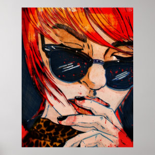 Poster Lunettes noires