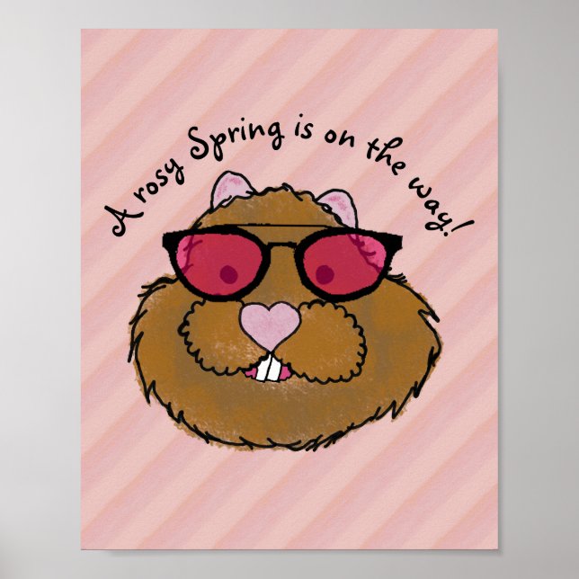 Poster Lunettes Rosy Porte-mère optimiste (Devant)