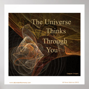 Poster L'univers pense par vous