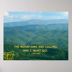 Poster Lush Green Smoky Mtns / Mtns Appel!