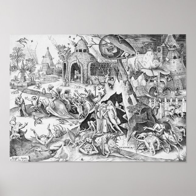 Poster Lust (Luxurie), Les Sept Péchés Mortels (Devant)