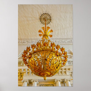 Poster Lustre en or, Musée de l'Ermitage, Russie