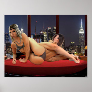 Poster Lutte au penthouse sexy