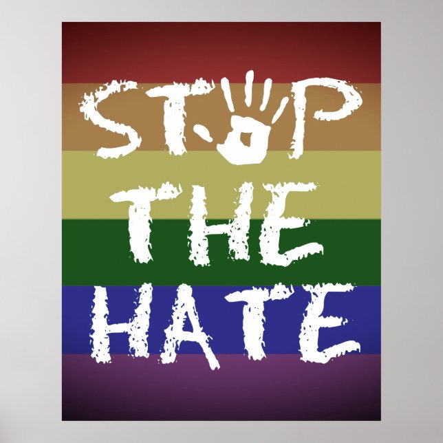 Poster Lutte contre la discrimination Racisme et haine Me (Devant)