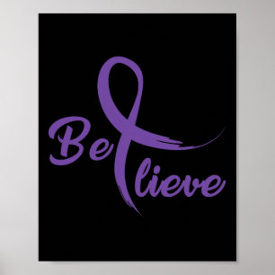 Poster Lutte contre le cancer du pancréas Ruban 3