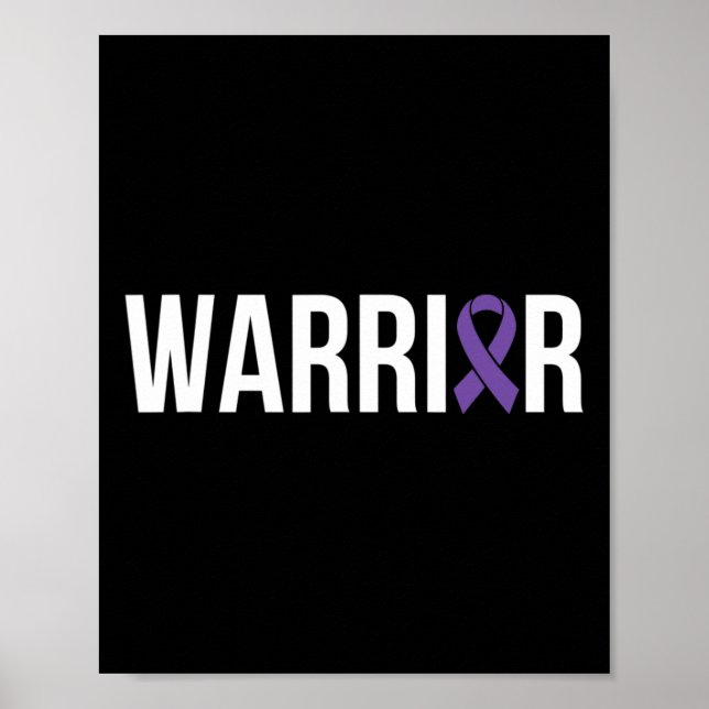 Poster Lutte contre le cancer du pancréas Ruban du cancer (Devant)