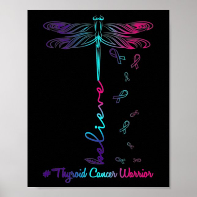 Poster Lutte contre le cancer La libellule croit l'espoir (Devant)