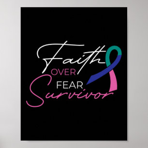 Poster Lutte contre le cancer Ruban