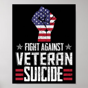Poster Lutte contre le suicide des vétérans Journée de se