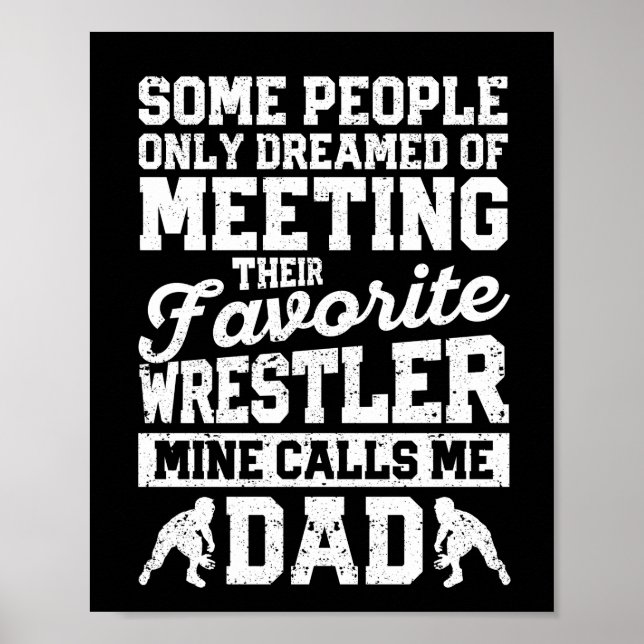 Poster Lutte Drôle Papa Drôle Lutte Daddy Pride Lutte (Devant)