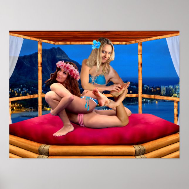 POSTER LUTTE FANTASTIQUE HAWAIENNE (Devant)